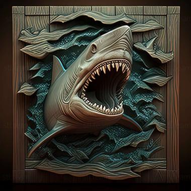 3D model Great White shark the movie Jaws (STL)