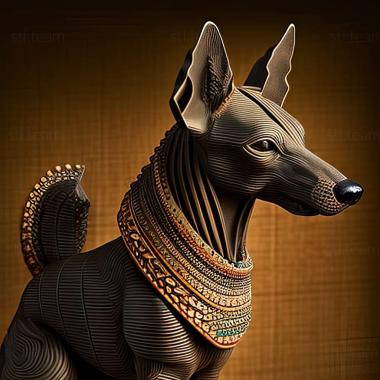 3D model Xoloitzcuintli dog (STL)