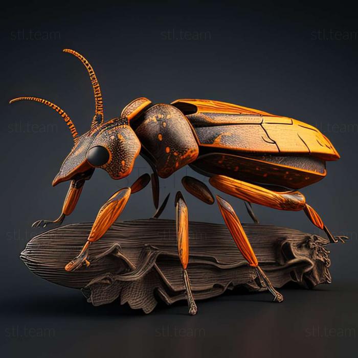 3D model Cantharis pulicaria (STL)