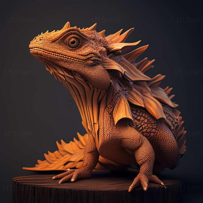 3D модель Campyloneurus brachyurus (STL)