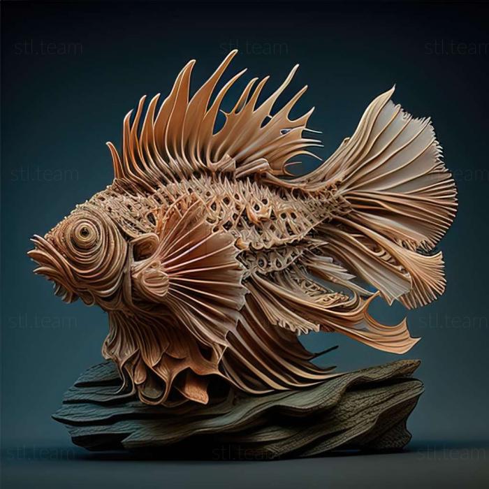 Dutch lionhead fish