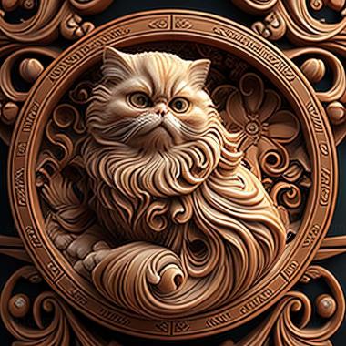 3D model Traditional Persian cat (STL)