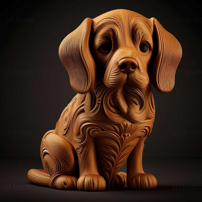 3D model Judy the dog famous animal (STL)