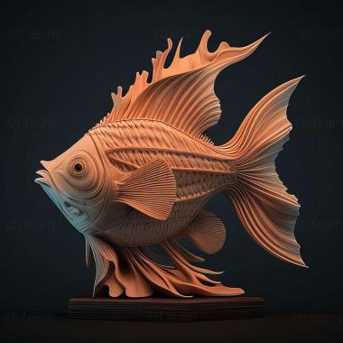 3D модель Carangoides coeruleopinnatus (STL)