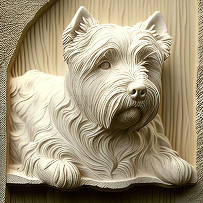3D model WeHighland White Terrier dog (STL)