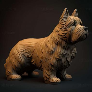 3D model Flanders Bouvier dog (STL)