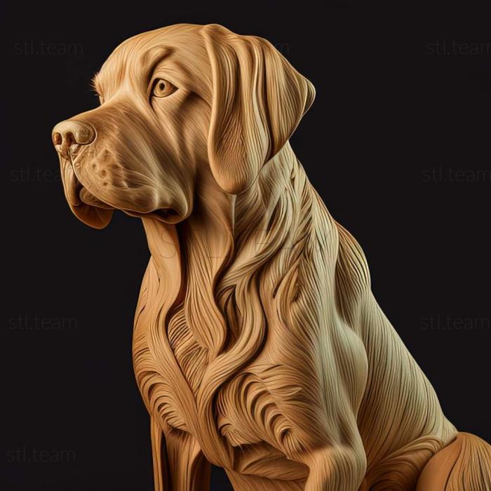 3D model American Bandog dog (STL)