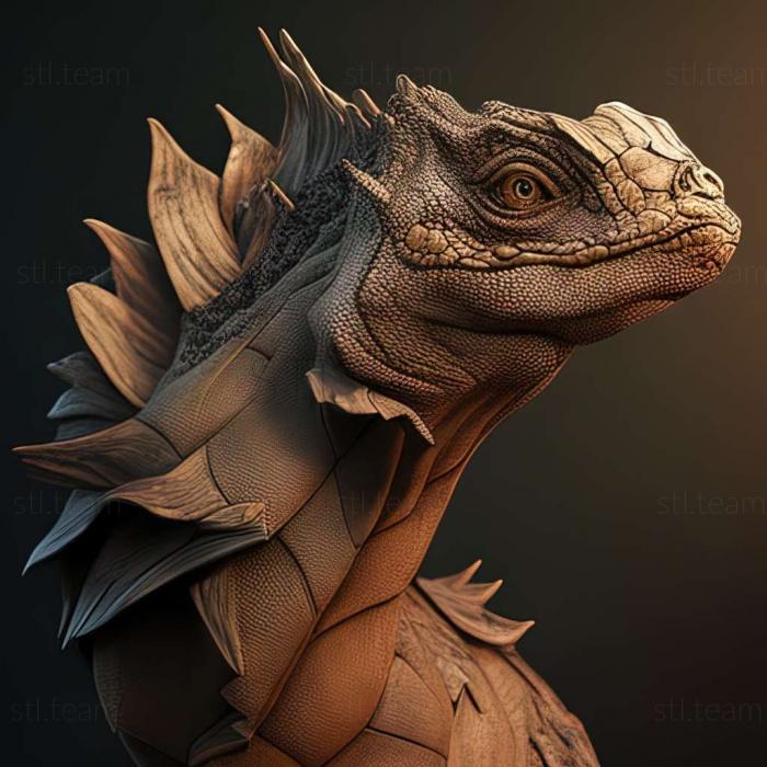 3D модель Cyclura cornuta stejnegeri (STL)