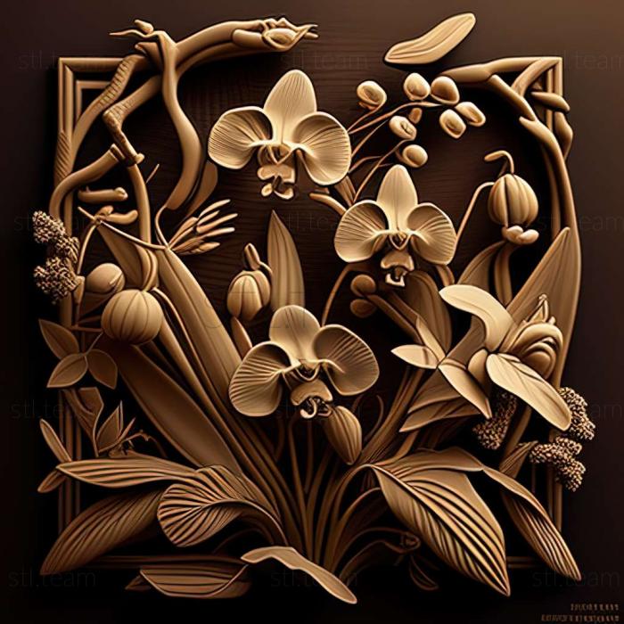 3D модель Клубочек орхидофильный (STL)