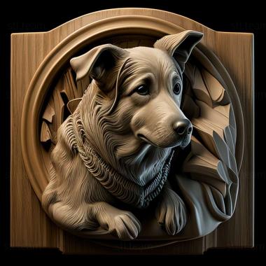 3D model Basque Shepherd dog (STL)