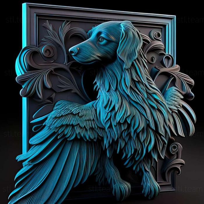 Blue Gascon Griffon dog