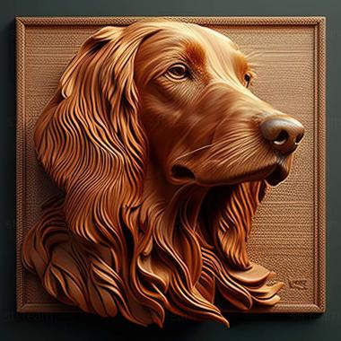 3D model Scottish Setter dog (STL)