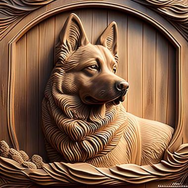 3D model Bukovina Shepherd dog (STL)
