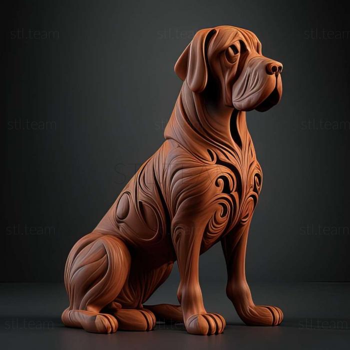 3D model Portuguese podengu dog (STL)