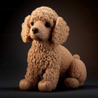 3D model Boy poodle famous animal (STL)