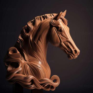 3D model Aniline horse famous animal (STL)