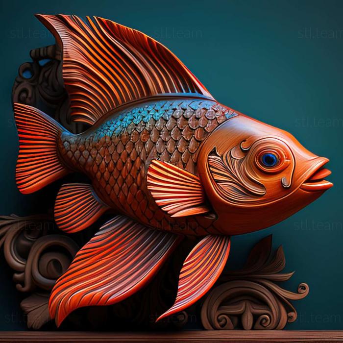 3D model Venezuelan panaka fish (STL)