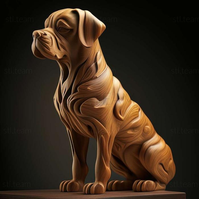 3D model Brazilian fila dog (STL)