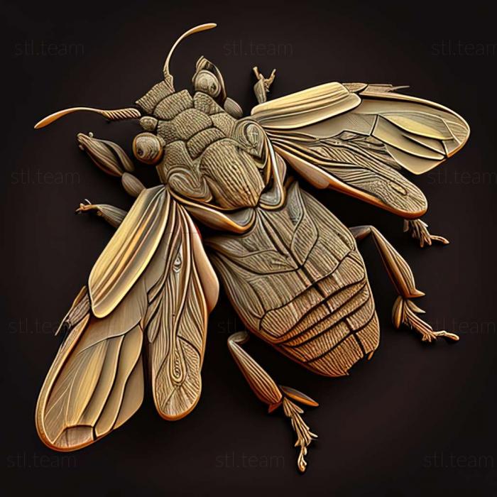 3D модель Grammoptera ustulata (STL)