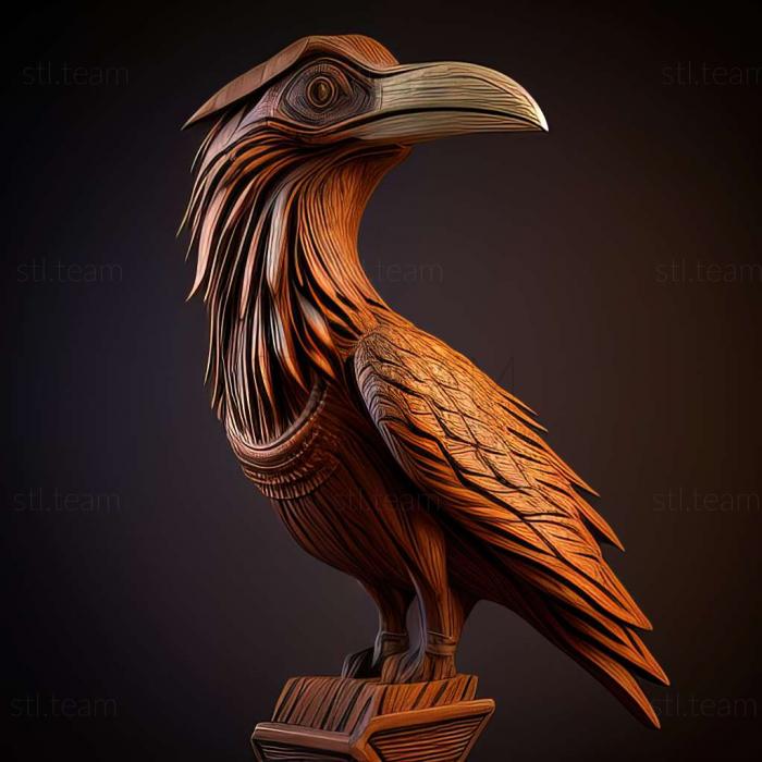 3D модель Bubalornis albirostris (STL)