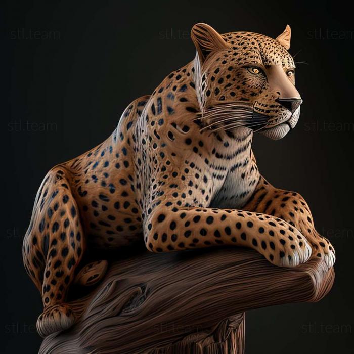 3D модель Леопард браккатус (STL)