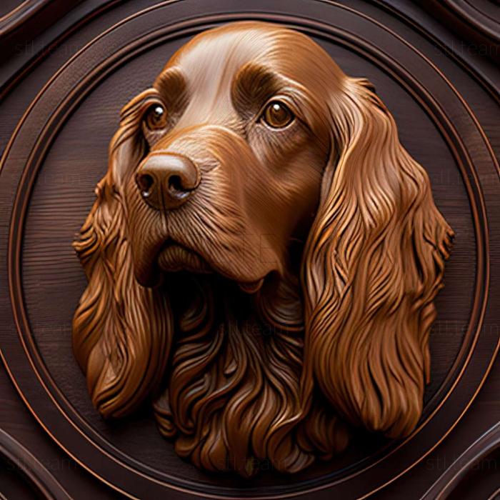 3D model Picardy Spaniel dog (STL)