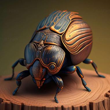 3D model Onthophagus verticicornis (STL)