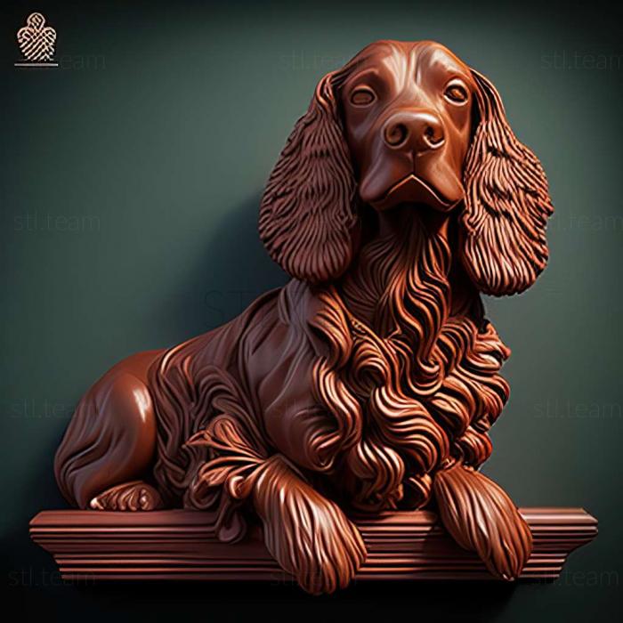 3D model English Water Spaniel dog (STL)