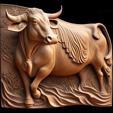 3D model Gangotri cow famous animal (STL)