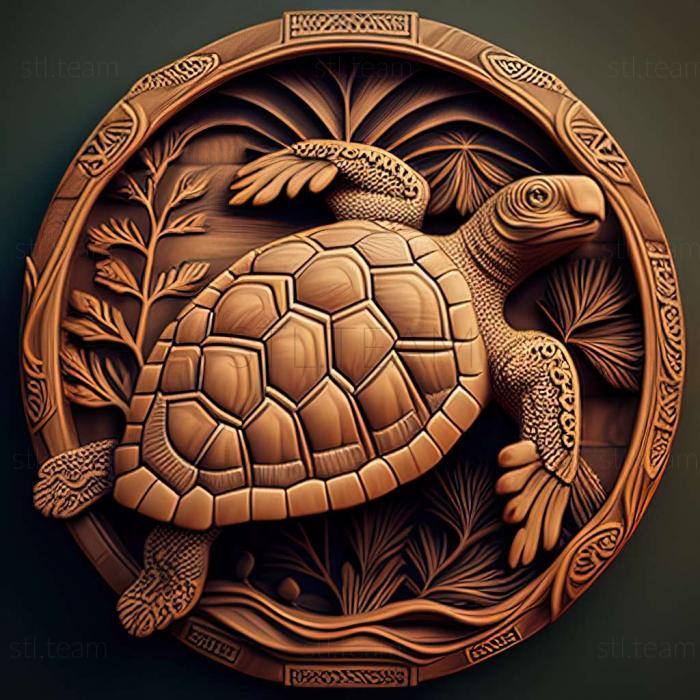 3D модель Відома тварина черепаха Гаррієт (STL)