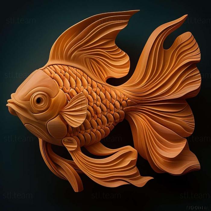 3D model Kaliko varietet fish (STL)