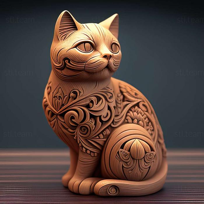 3D model Russian cat famous animal (STL)