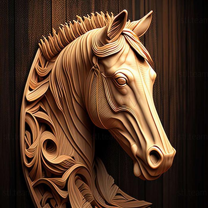 3D model Kashmir horse famous animal (STL)