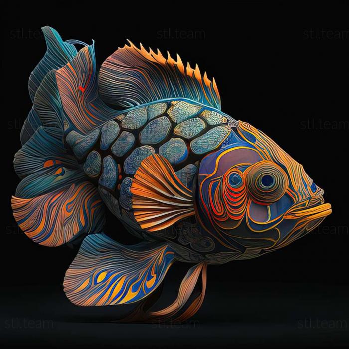 Mandarin fish fish