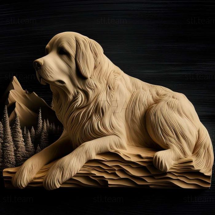 3D model Pyrenean Mountain dog (STL)