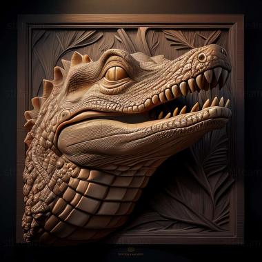 3D model Cassius crocodile famous animal (STL)