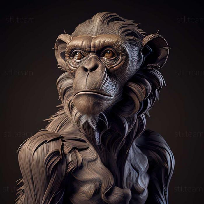 3D model Propithecus edwardsi (STL)