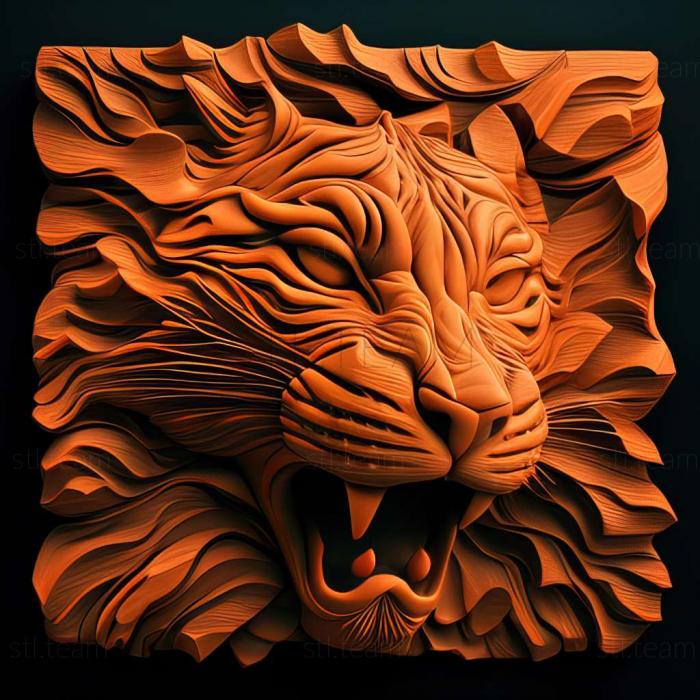 3D модель Знаменитое оранжевое животное (STL)