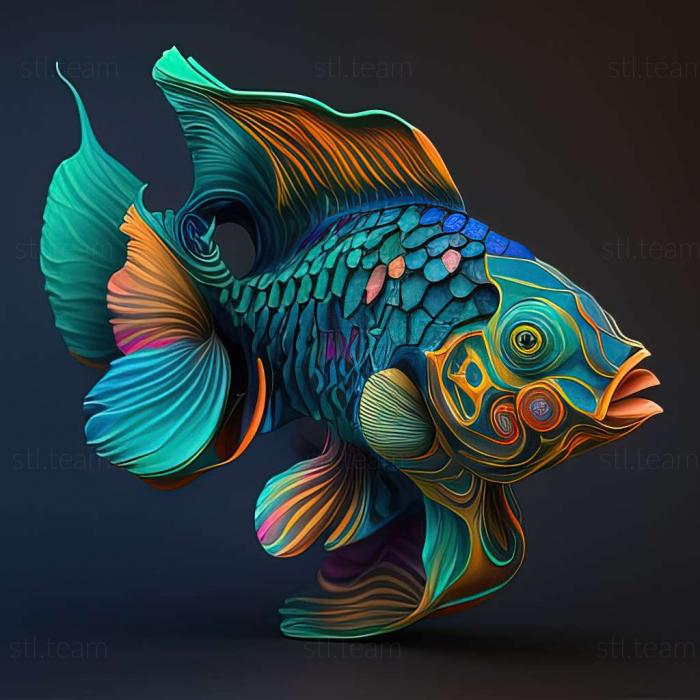 Mandarin fish fish