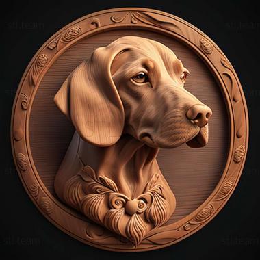 3D model Anglo French Small Hound dog (STL)