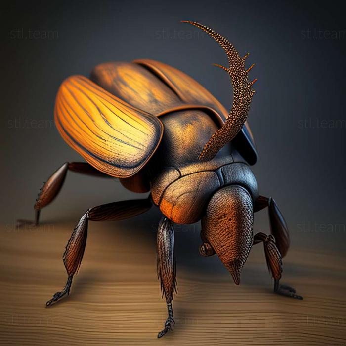 3D модель Nicrophorus orbicollis (STL)