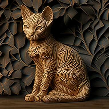 3D model European Shorthair cat (STL)