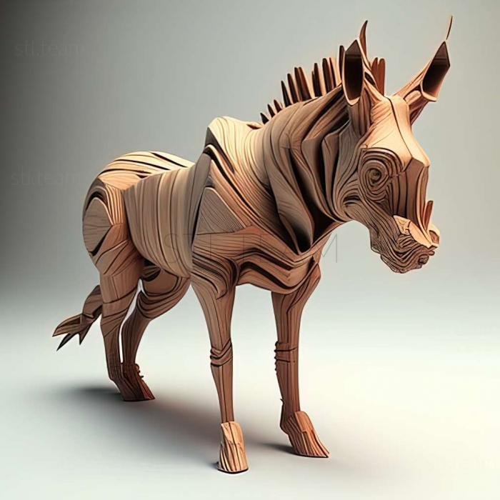 3D модель Відома тварина Канзі (STL)