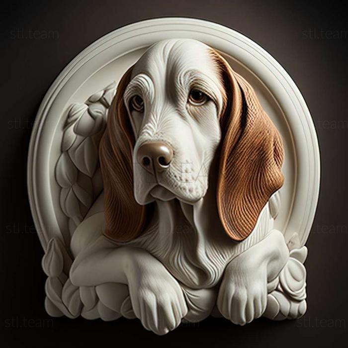 Animals Porcelain Hound dog