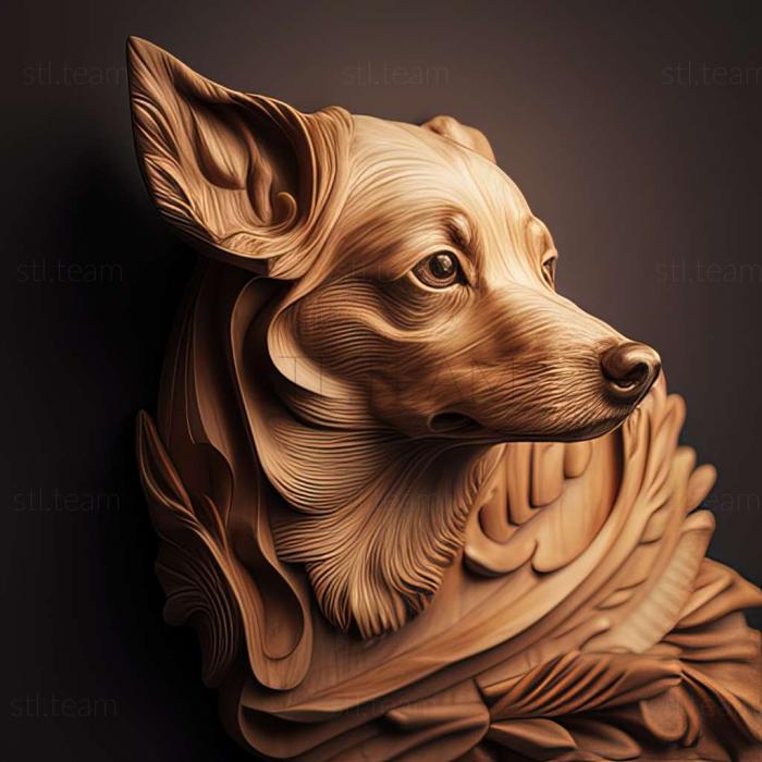 3D модель Собака породы тайган (STL)