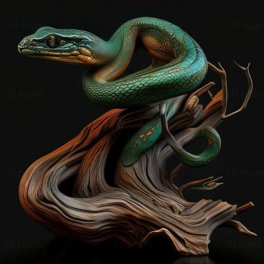 3D model Neophyllaphis viridis (STL)