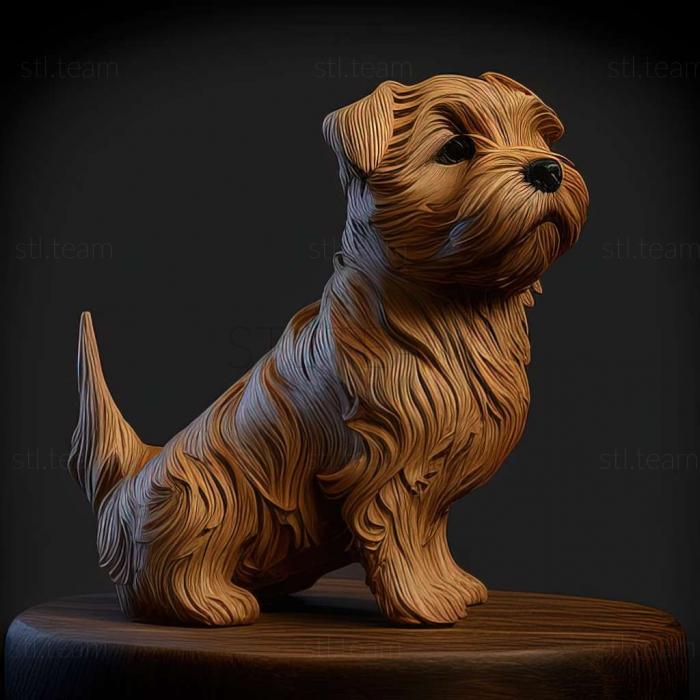 3D модель Собака породи норфолк терєр (STL)