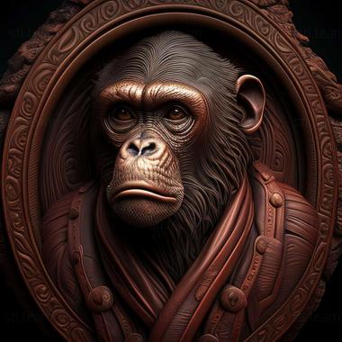 3D модель Propithecus edwardsi (STL)