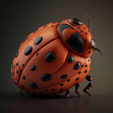 3D модель Coccinula quatuordecimpustulata (STL)