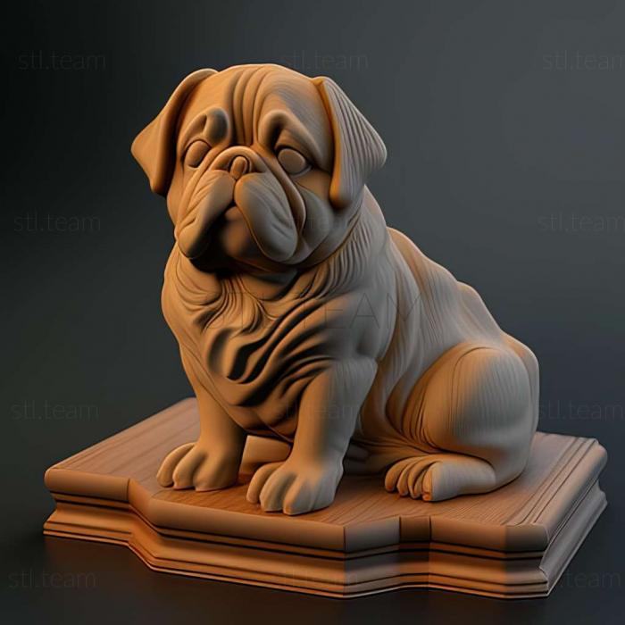 3D модель Знаменитое животное собаки мисс Бизли (STL)